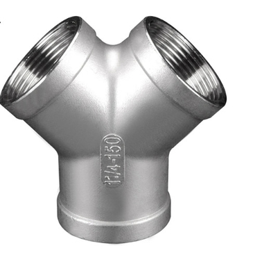 Kiểu chữ Y bằng thép không gỉ Cross Tee Phù hợp 3 chiều 1 inch Kết thúc gương